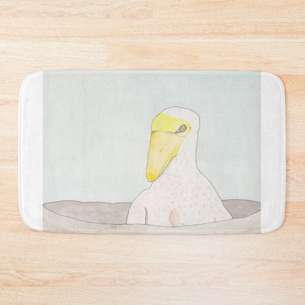 Item preview, Wood Stork chick bird painting designed and sold by TheWaterBirds.