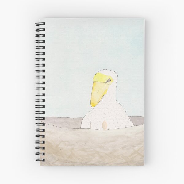 Item preview, Wood Stork chick bird painting designed and sold by TheWaterBirds.