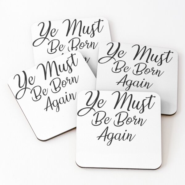Item preview,  Ye Must Be Born Again Scripture Quote designed and sold by AritraSur.