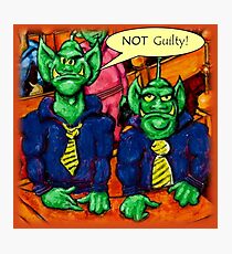 Martian Lawyer and Client Photographic Print