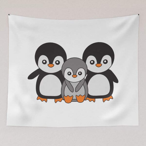 Item preview, Cute Penguins Family Arctic Snow Winter Antarctica designed and sold by treasure-crafts.