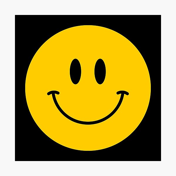 Sudadera con capucha amarilla con diseño de cara de sonrisa distorsionada  de los 90 Rave Acid Dance Icon, Negro 