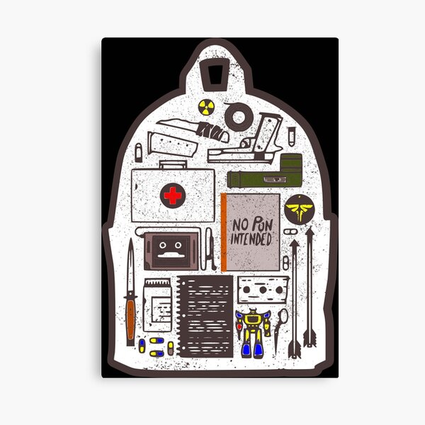 Ellie's Backpack - TLOU Video Game - Fireflies Canvas Print