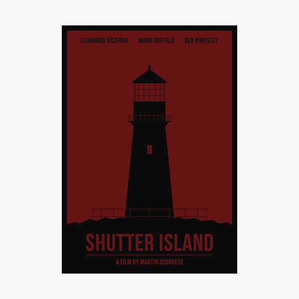 Shutter Island film poster Photographic Print