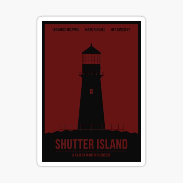 Shutter Island film poster Sticker