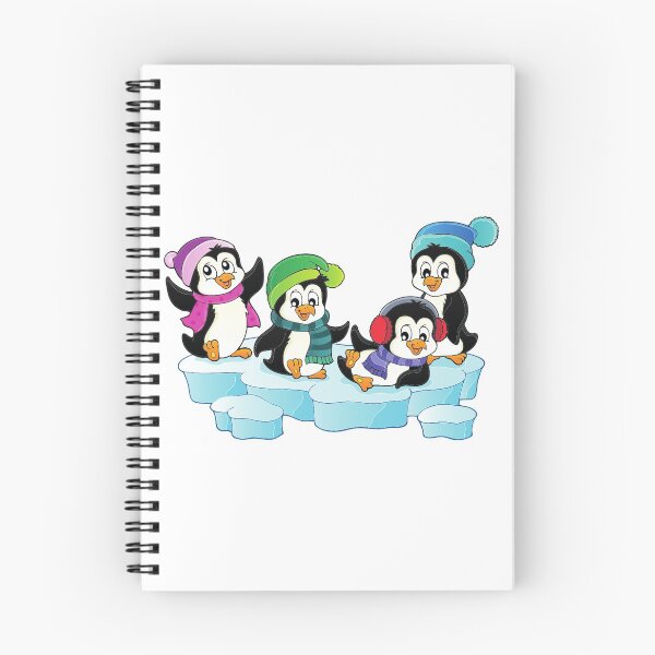 Item preview, Penguin Friends Enjoying Antarctica Winter Snow Sports designed and sold by treasure-crafts.