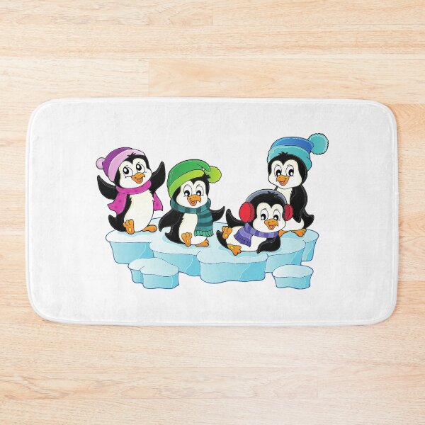 Item preview, Penguin Friends Enjoying Antarctica Winter Snow Sports designed and sold by treasure-crafts.