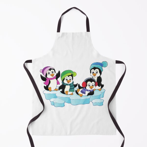 Item preview, Penguin Friends Enjoying Antarctica Winter Snow Sports designed and sold by treasure-crafts.
