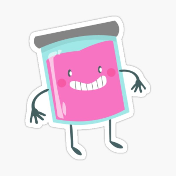 Jammy - A happy jar of jam! Sticker