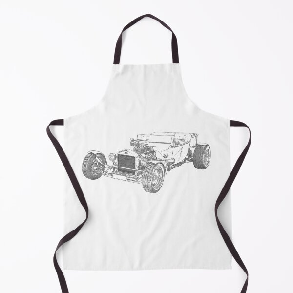 Item preview, Ford Hotrod Red Vintage Wireframe designed and sold by Auto-Prints.