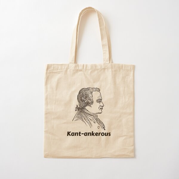 Immanuel Kant Cantankerous Kant-ankerous German Philosopher Cotton Tote Bag