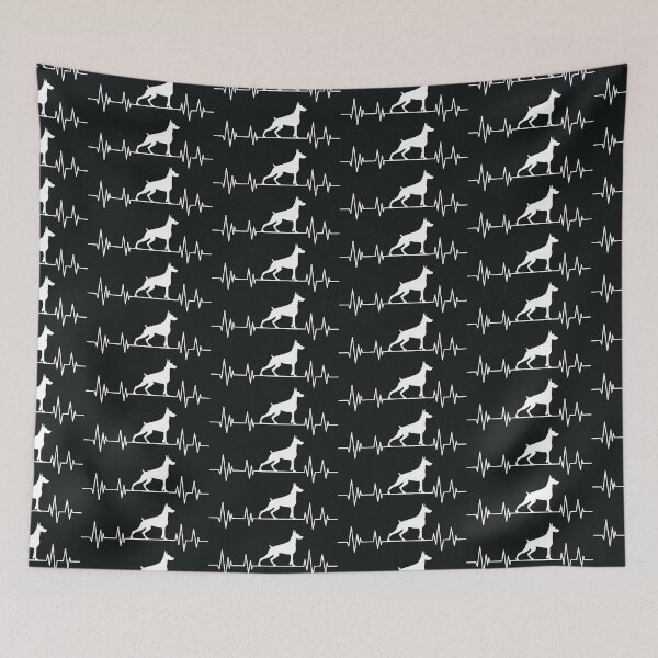 Item preview, doberman Heartbeat dog Heartbeat doberman Silhouette designed and sold by ELmezz.