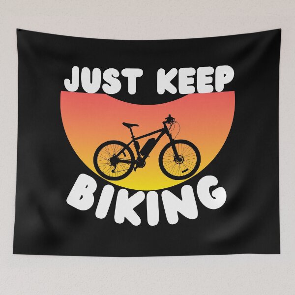 Item preview, Just Keep Biking designed and sold by Vibing-Right.