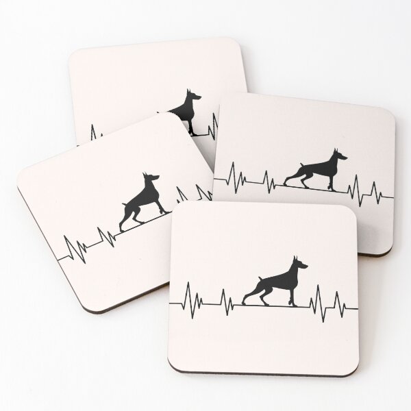 Item preview, doberman Heartbeat dog Heartbeat doberman Silhouette designed and sold by ELmezz.