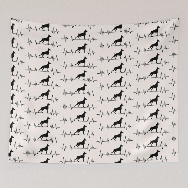 Item preview, doberman Heartbeat dog Heartbeat doberman Silhouette designed and sold by ELmezz.