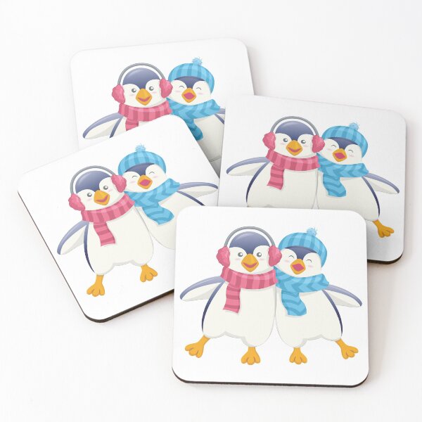 Item preview, Penguin Friends Enjoying Antarctica Winter Snow Sports designed and sold by treasure-crafts.