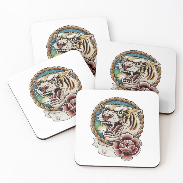 Item preview, traditional tiger designed and sold by talvutattoo.