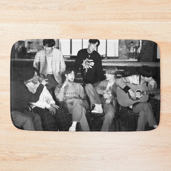Item preview, BTS Life goes On Group Photo Black & White designed and sold by Aooms123.
