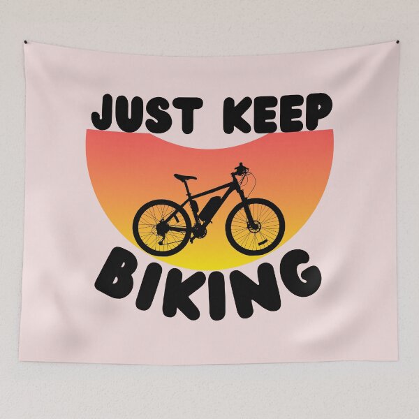 Item preview, Just Keep Biking designed and sold by Vibing-Right.