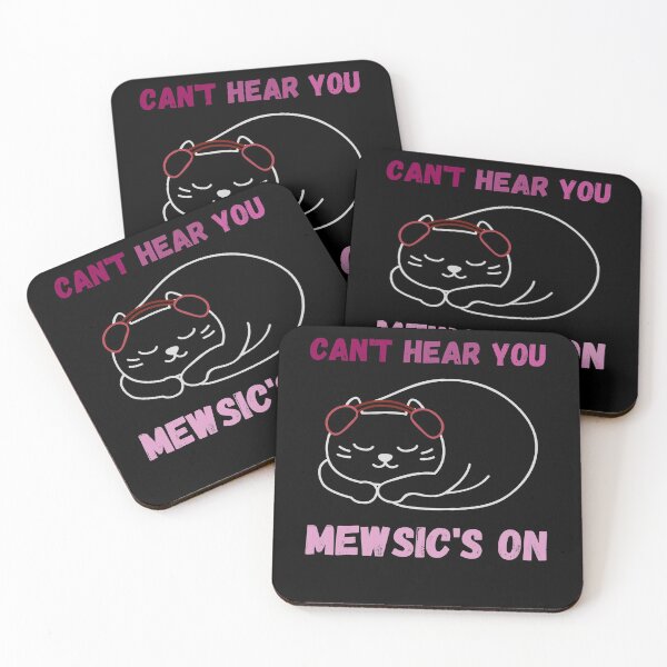 Item preview, Can't Hear You Cat - Lesbian Cat Music - Mewsic designed and sold by WonderWear.