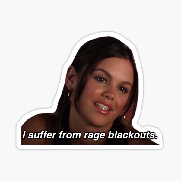 Summer Roberts The OC Quote I suffer from rage blackouts Sticker