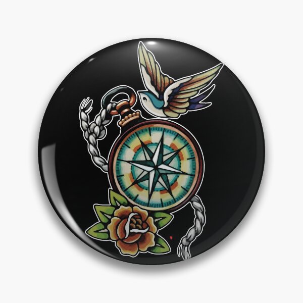 Item preview, compass bird designed and sold by talvutattoo.