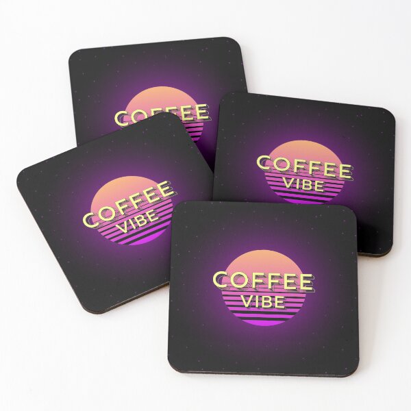 Item preview, Retro Synthwave Coffee Art designed and sold by CoffeeTheorist.