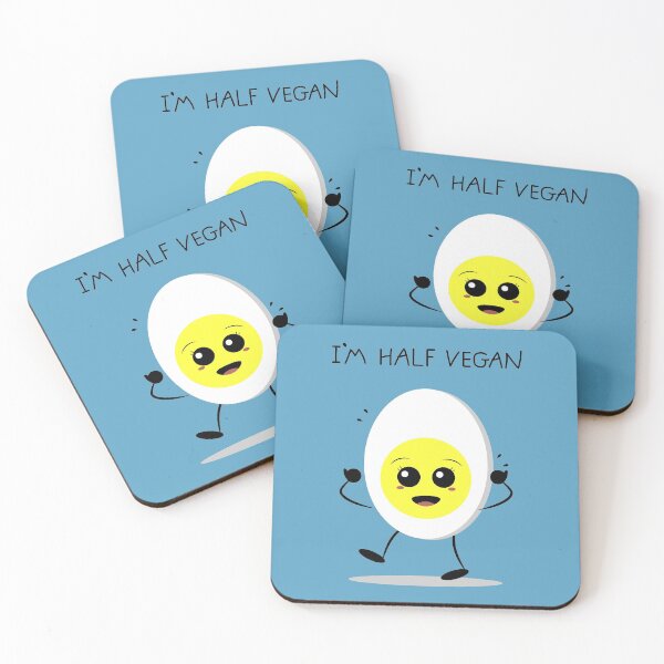 Item preview, I'm half vegan half an egg designed and sold by Coowo22.