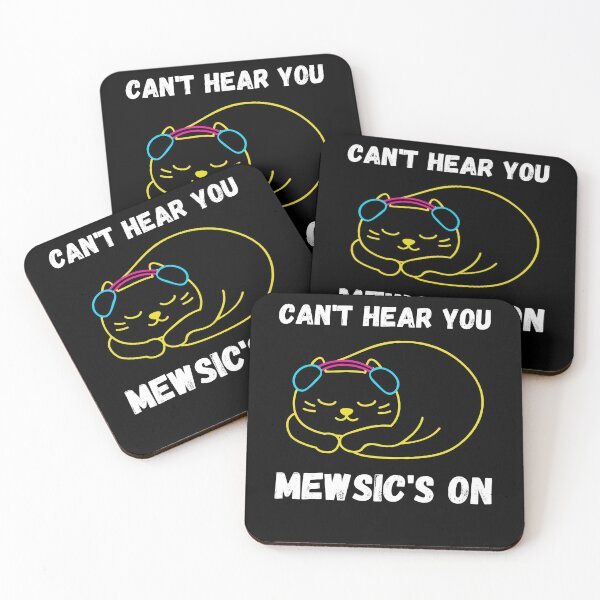 Item preview, Can't Hear You Cat - Pansexual Cat Music - Mewsic designed and sold by WonderWear.