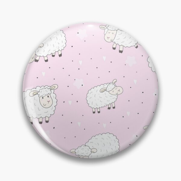 Item preview, white sheep on pink background designed and sold by familyartz.
