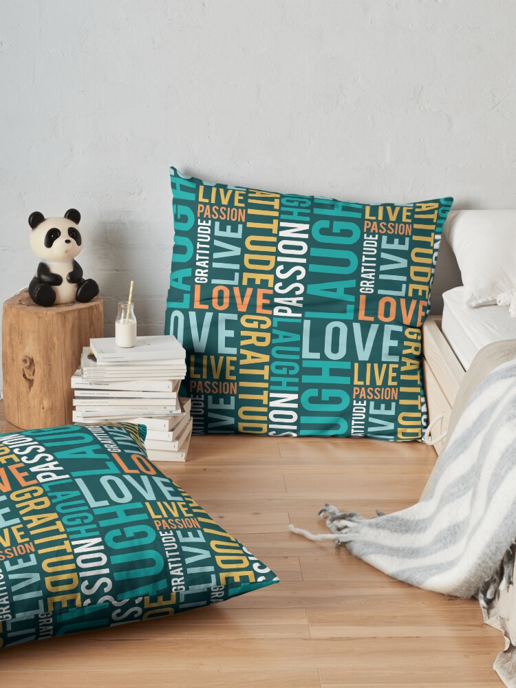 Alternate view of Live, Laugh, Love Floor Pillow
