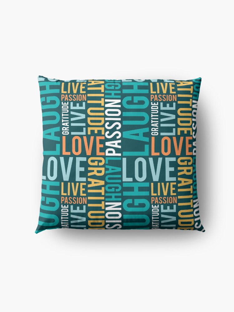 Alternate view of Live, Laugh, Love Floor Pillow