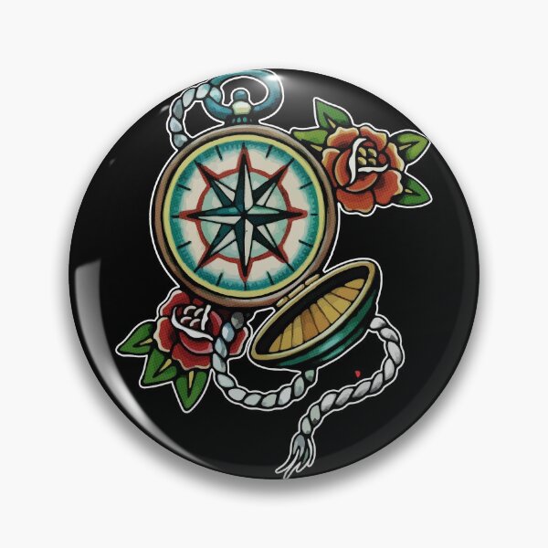 Item preview, compass  designed and sold by talvutattoo.