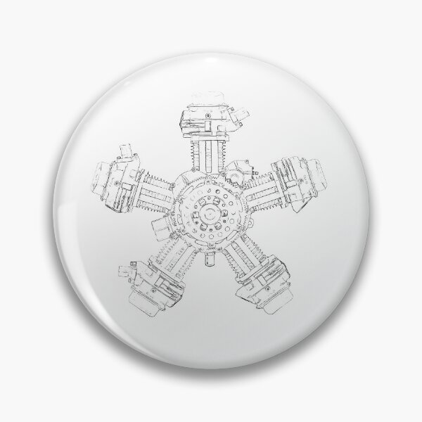 Item preview, Radial Engine Wireframe designed and sold by Auto-Prints.