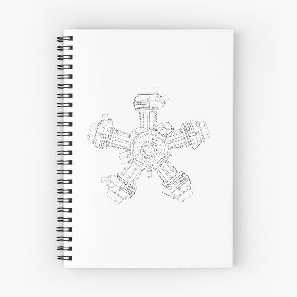 Item preview, Radial Engine Wireframe designed and sold by Auto-Prints.