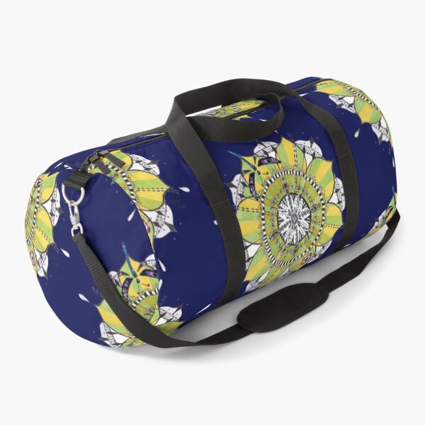 Item preview, Mandala Dragonfly Yellow Green Colours Prepare For Swift Action Dark Blue designed and sold by SpiritGifts.