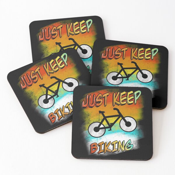 Item preview, Just Keep Biking designed and sold by BusyMonkeys.