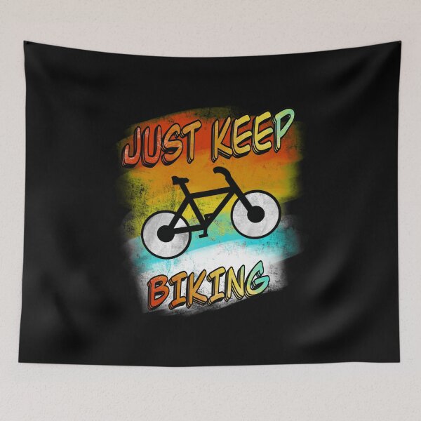 Item preview, Just Keep Biking designed and sold by BusyMonkeys.