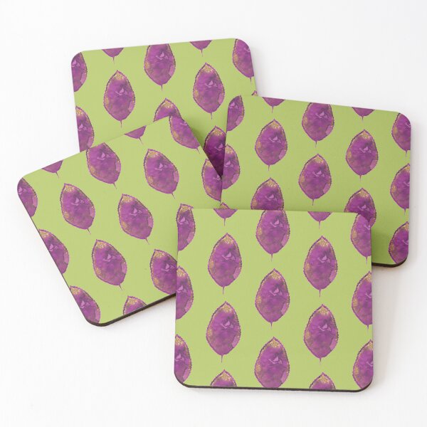 Item preview, Glittery watercolor leaf - purple 1 designed and sold by AnnieHochmann.