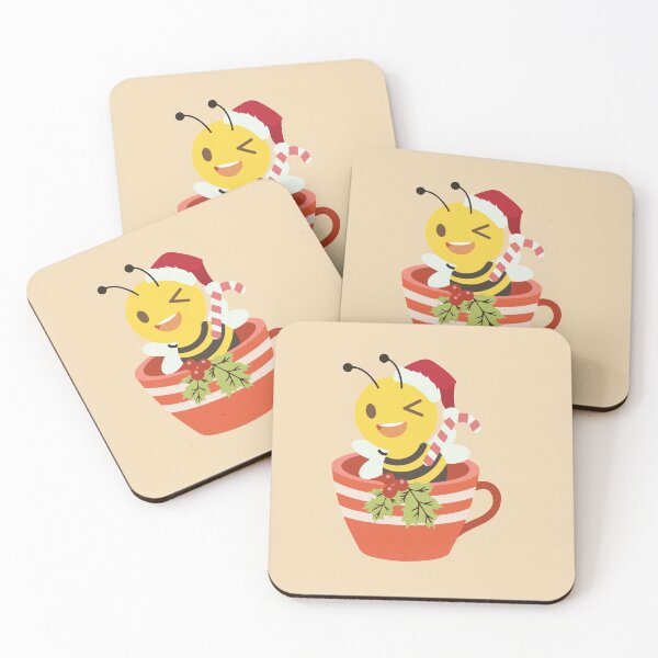 Item preview, Oh Christmas Bee - Bee In Santa Hat designed and sold by Kleon Seo.