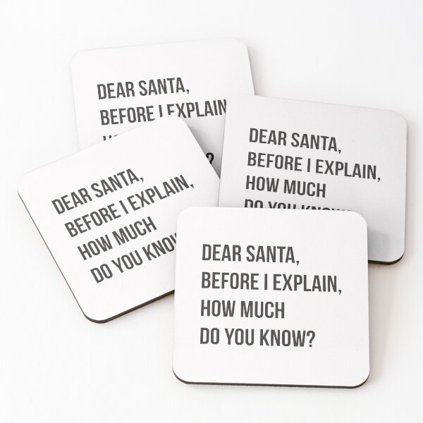 Item preview, QUERIDO SANTA ANTES DE EXPLICAR CUANTO SABES designed and sold by Bombastik.