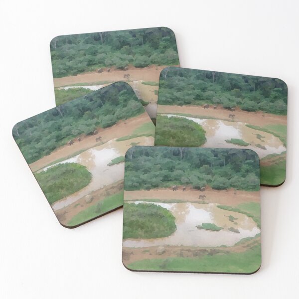 Item preview, Painting of Elephants in the Forest designed and sold by Lorify.