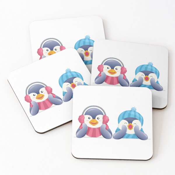 Item preview, Penguin Friends Cheering Antarctica Winter Snow Sports designed and sold by treasure-crafts.