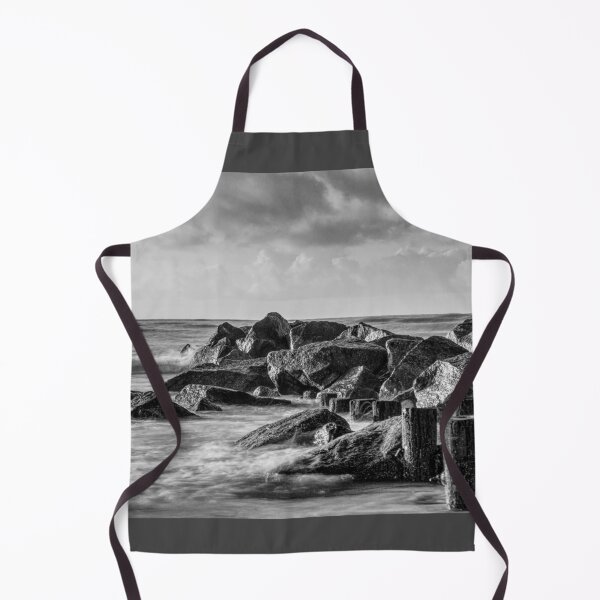 Item preview, Dreamy Folly Rock Jetty Grayscale designed and sold by mljdwhite.
