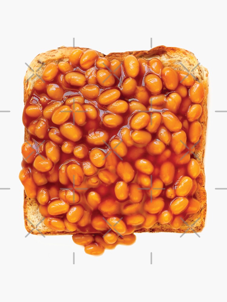 "Baked Beans On Toast Meme" Sticker for Sale by Purplerain457 Redbubble