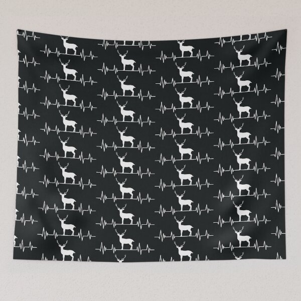 Item preview, moose heartbeat lover,moose gift animal deer nature in alaska elk silhouette designed and sold by ELmezz.