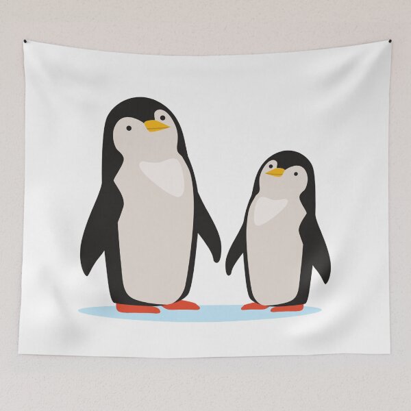 Item preview, Penguin Parenting Arctic Snow Winter Antarctica designed and sold by treasure-crafts.