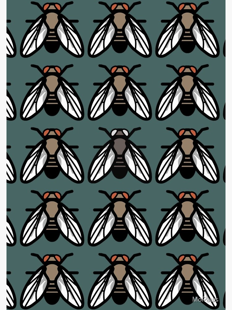 "Drosophila Fruit Fly Mutant Evolution" Spiral Notebook by