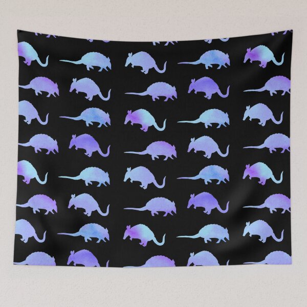Item preview, Blue Watercolor Armadillos designed and sold by Hedda Young.