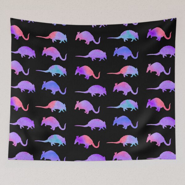 Item preview, Purple Watercolor Armadillos designed and sold by Hedda Young.